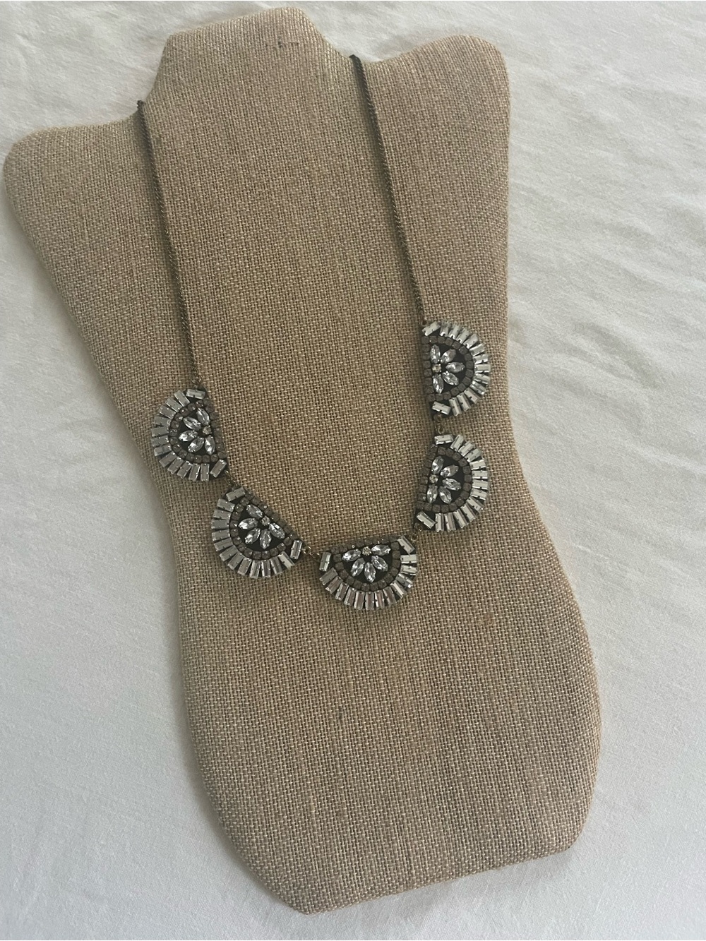 Trades of Hope Silver-Tone Crystal Fan Necklace